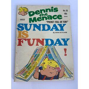 Dennis The Menace Sunday Is Funday No. 35 Comic Book By Hank Ketcham